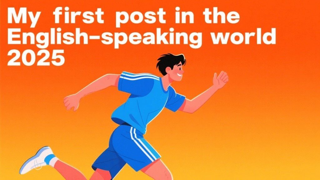 My first post in the English-speaking world 2025